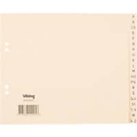 Intercalaire A - Z Viking 100% Recycled Spécial Chamois 20 intercalaires Papier 4 Perforations