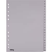 Intercalaires Office Depot polypropylène A4 20 intercalaires Gris