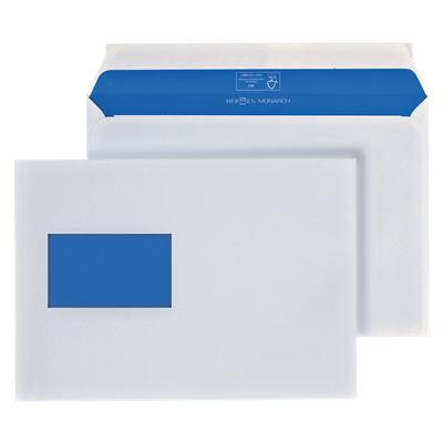 Enveloppes Hermes C5 100 g/m² Blanc Avec Fenêtre Bande adhésive 500 Unités