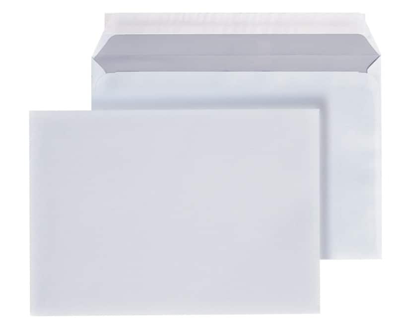 Enveloppes Viking Sans fenêtre C5 229 (l) x 162 (h) mm Bande adhésive Blanc 80 g/m² 500 Unités