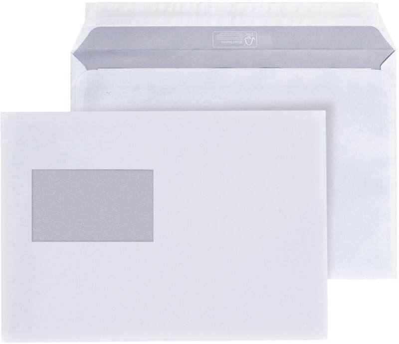 Enveloppes Viking C5 80 g/m² Avec fenêtre Bande adhésive Blanc 229 (l) x 162 (h) mm 500 Unités