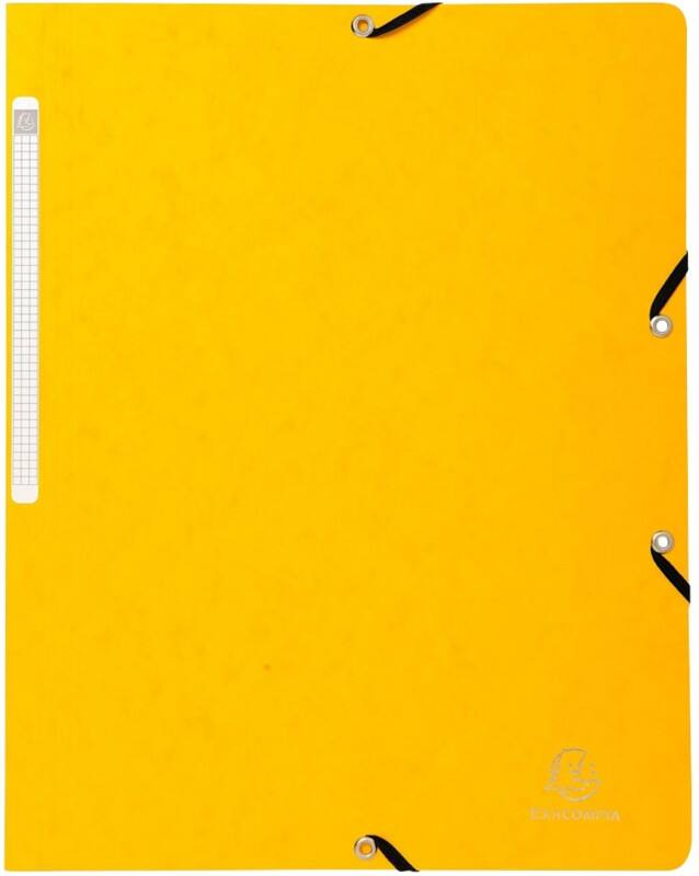Chemise à élastique Exacompta Pour Toujours A4 Jaune Carton 24 x 32 x 32 cm