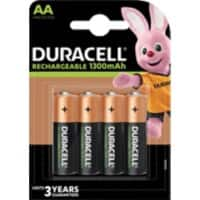 Piles Duracell StayCharged AA HR6 1300 mAh Nickel-métal hydrure (NiMH) 1 V 4 Unités