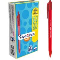 Stylo-bille Papermate InkJoy 100 RT Rétractable Rouge 0,8 mm Moyen Bille 20 Unités