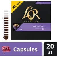 Capsules de café L'Or Lungo Profondo L'OR 20 Unités de 5.2 g