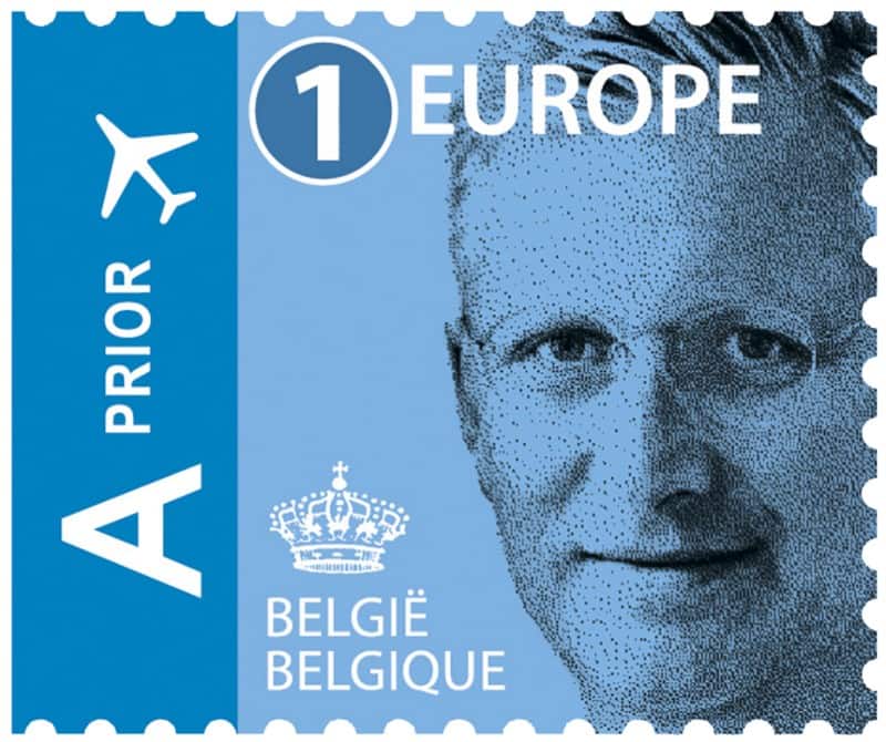 Timbres postaux bpost Prior Tarification 1 Europe 50 Unités