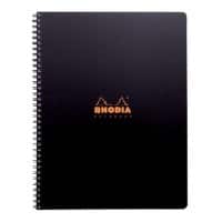 Cahier à spirales Rhodia Active A4+ Noir Couverture poly Quadrillé 80 feuilles