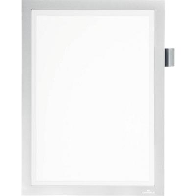Cadre d'affichage Duraframe Note A4 DURABLE Adhésif Argenté PVC 4993-23 23,5 (l) x 0,5 (P) x 37 (H) cm