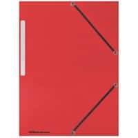 Farde à 3 rabats Office Depot A4 Rouge Carton 24 x 2,5 x 32 cm