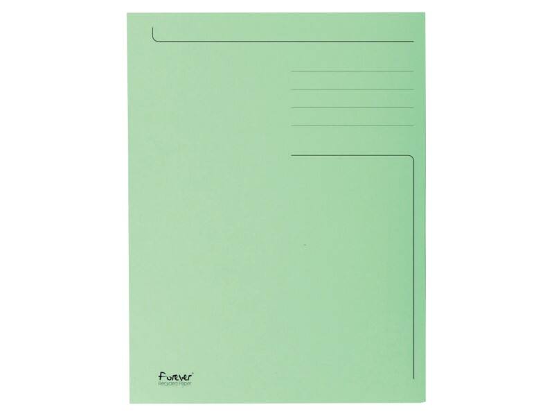 Farde à 3 rabats Exacompta Folio Vert Carton 24 x 35 cm