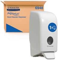 Distributeur de savon AQUARIUS Professional 6948 Manuel Rechargeable 1 L Blanc