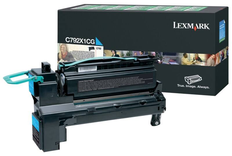 Toner Lexmark D'origine C792X1CG Cyan