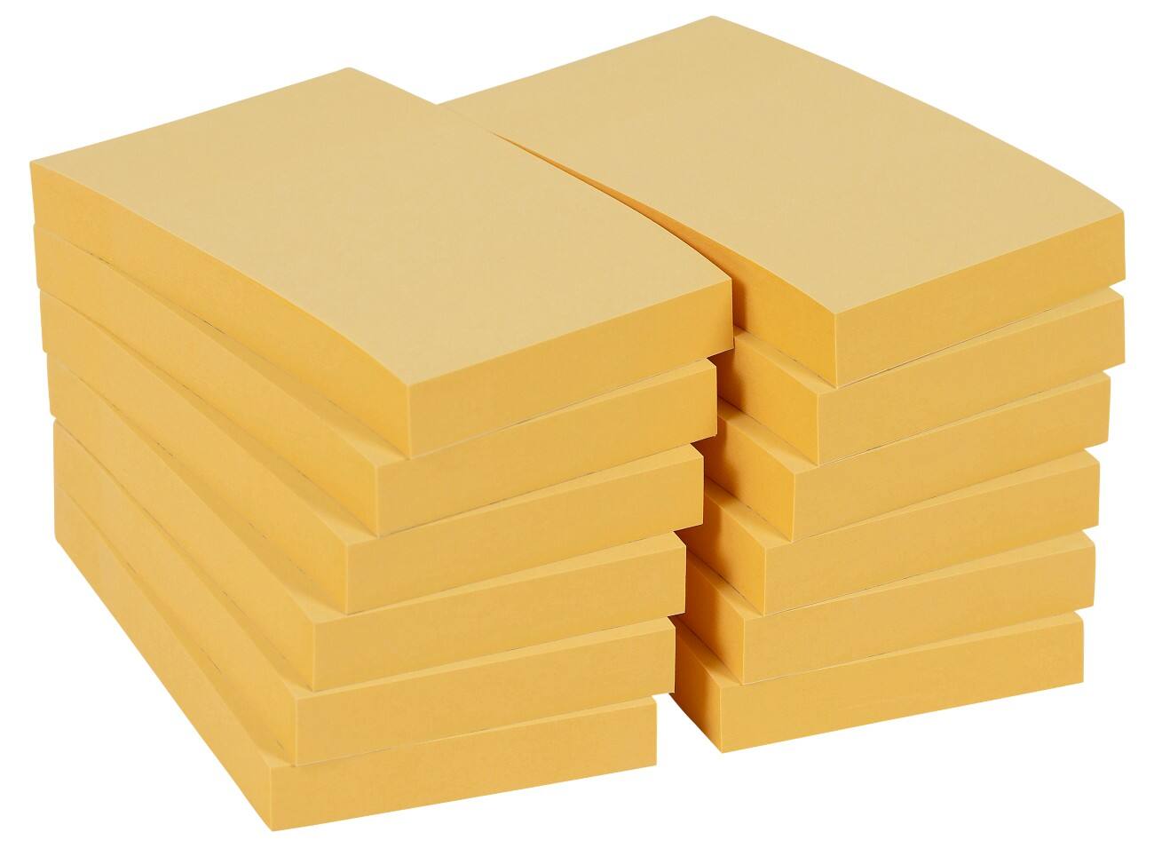 Notes adhésives Office Depot Jaune pastel 51 x 76 mm 12 Blocs de 100 Feuilles