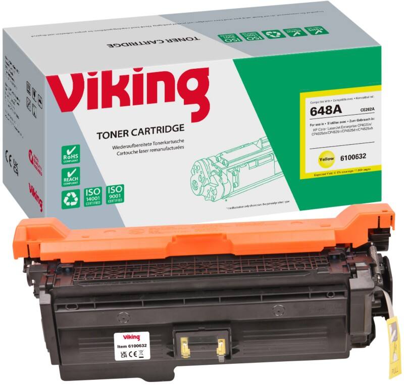 Toner Viking 648A compatible HP CE262A Jaune