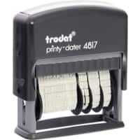 Tampon Trodat Printy 4817 12 Lignes Allemand 7 x 2,5 x 8 cm Noir