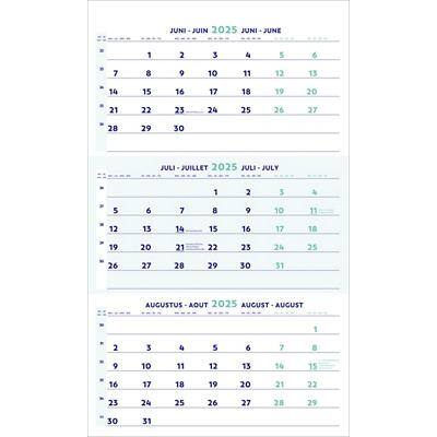 Simplex calendrier de table sur 3 mois 2024 Trimestris, 3 mois / page 