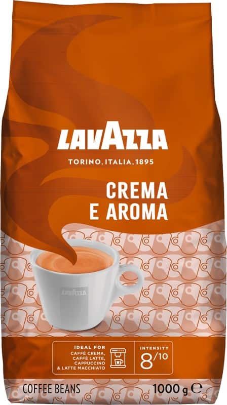 Café en grains Crema Aroma Lavazza Grains Moyen Arabica, Robusta 1 kg