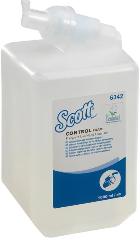 Recharge de savon pour les mains Scott 6342 Control Mousse à usage fréquent 1 L 6 unités