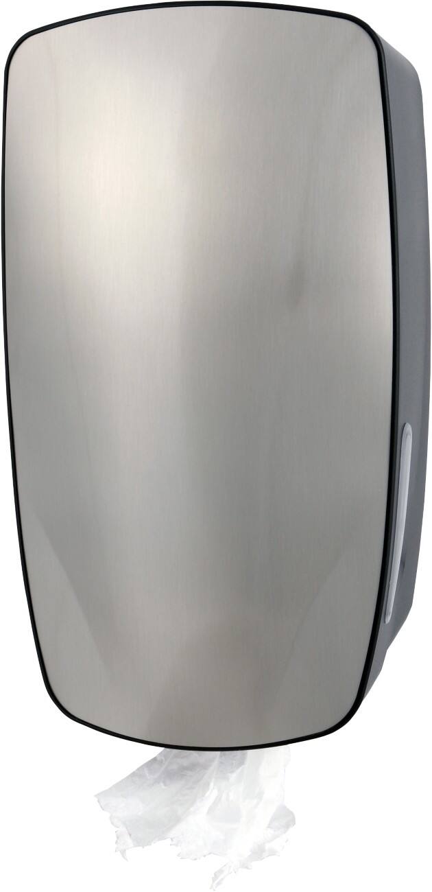 Distributeur d'essuie-tout Mini Plastique ABS, acier inoxydable Argenté 18 x 12,5 x 31 cm