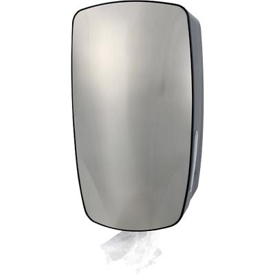 Distributeur d'essuie-tout Mini Plastique ABS, acier inoxydable Argenté 18 x 12,5 x 31 cm