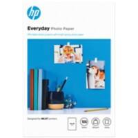 Papier photo jet d'encre HP Everyday Blanc Brillant 200 g/m² 10 x 15 cm 10 x 15 cm 100 Feuilles
