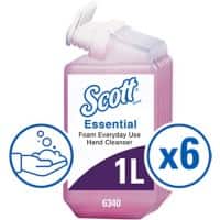 Savon pour les mains Scott Mousse Floral Rose 6340 6 Unités de 1 L