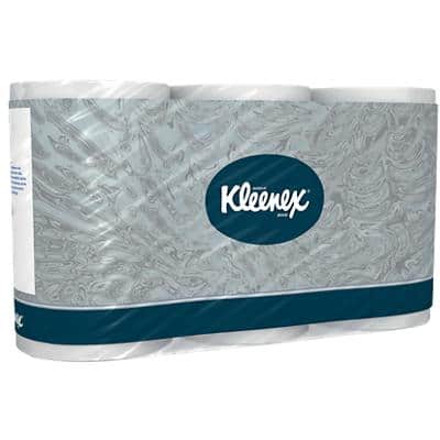 Papier toilette Kleenex Recyclé 3 épaisseurs 8440 36 Rouleaux de 350 Feuilles