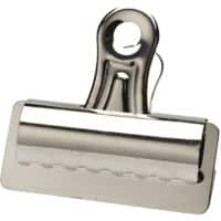 Pinces double clip Office Depot 75 mm Argenté Paquet de 12