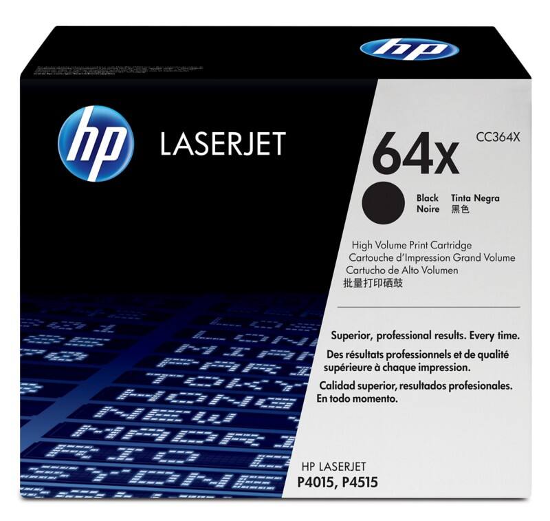 Toner HP 64X D'origine CC364XC Noir