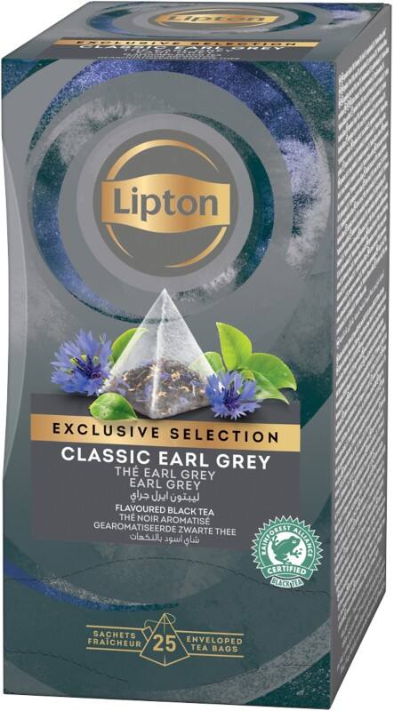 Thé noir Lipton Earl Grey 25 Unités de 2 g