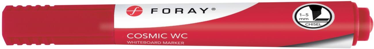 Marqueur pour tableau blanc Foray Cosmic WC Large Pointe Biseautée Rouge