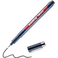 Stylo-feutre edding 1800 Fin Ogive - 0,7 mm Noir Résistant à l'eau