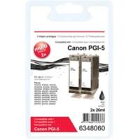 Cartouche jet d'encre Office Depot Compatible Canon PGI-5BK Noir 2 Unités