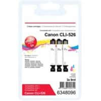 Cartouche jet d'encre Viking Compatible Canon CLI-526 3 Couleurs 3 Unités