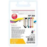 Cartouche jet d'encre Office Depot Compatible HP 364 Multi couleur SD534EE 4 Unités