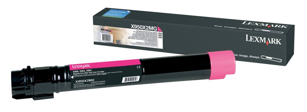 Toner X950X2MG D'origine Lexmark Magenta