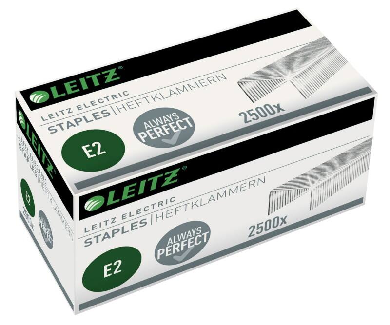 Agrafes Leitz Electric E2 55690000 Acier galvanisé 2 500 Agrafes