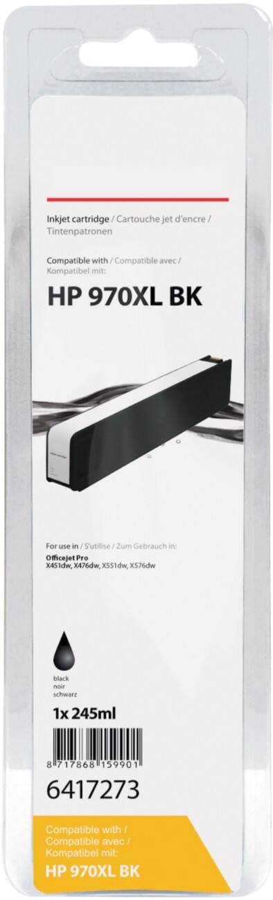Cartouche jet d'encre Office Depot Compatible HP 970XL Noir CN625AE