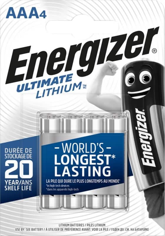 Piles lithium Energizer Ultimate Lithium FR03 AAA 1250 mAh Lithium (Li) 1.5 V 4 Unités