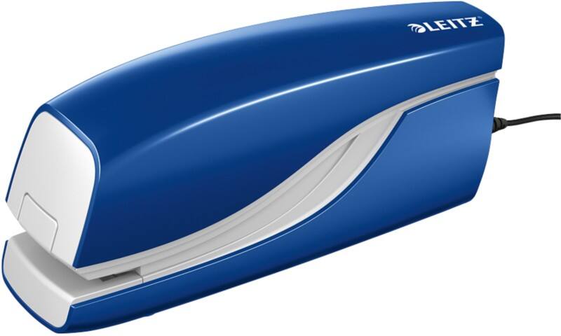 Agrafeuse électrique Leitz NeXXt 5532 demi bande bleu 10 feuilles E1 métal, plastique