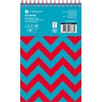 Bloc-notes à spirale Foray Extreme Turquoise 125 x 200 mm Ligné 100 Feuilles