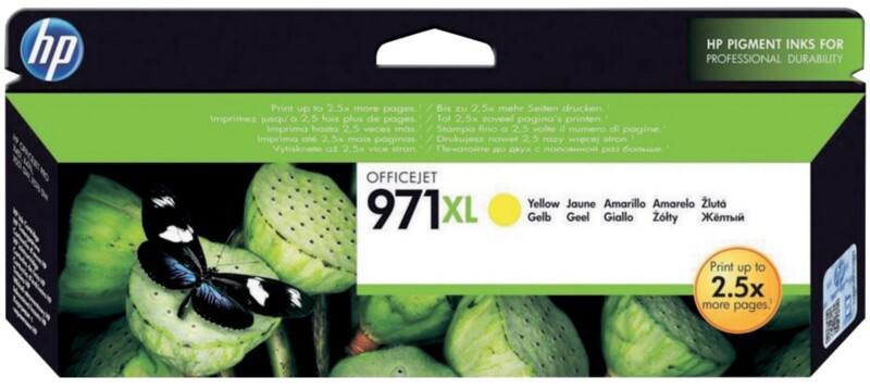 Cartouche jet d'encre HP 971XL D'origine CN628AE Jaune