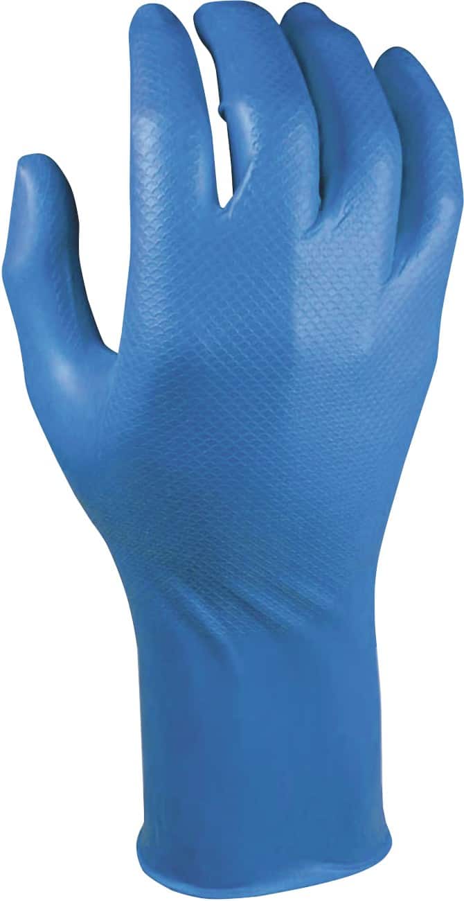 Gants M-Safe Grippaz 306BL 100% Nitrile Taille XXL Bleu 50 Unités