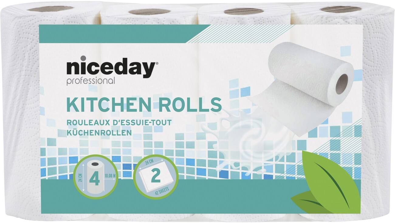 Essuie-tout Niceday Professional Standard 2 épaisseurs 4 Unités de 42 Feuilles