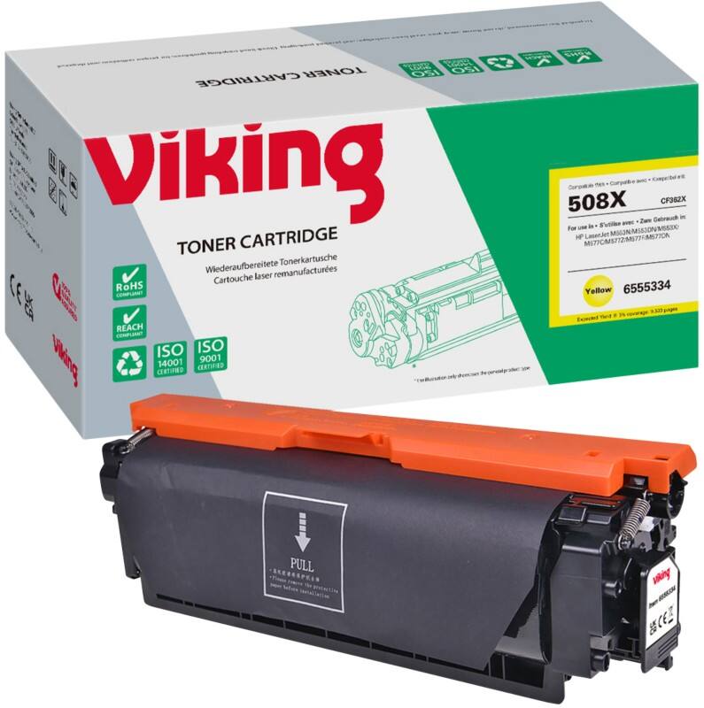 Toner Viking 508X compatible HP CF362X Jaune
