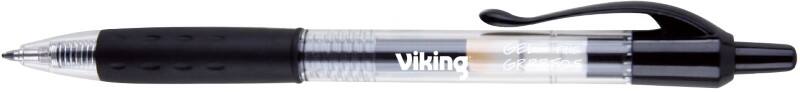 Stylo roller Viking GRRBF0,5 Rétractable Noir 0,5 mm Fin Ogive