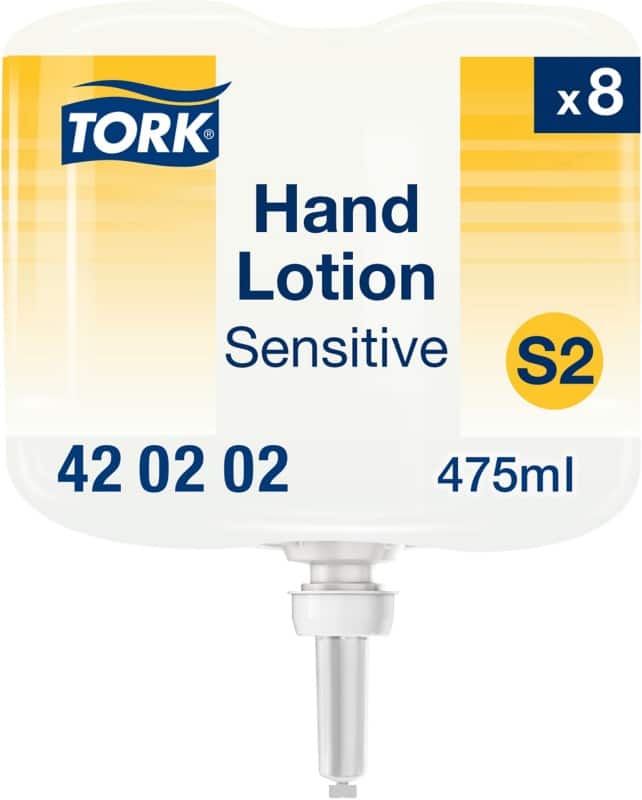 Lotion pour mains Tork Sensitive Liquide S2 Blanc 420202 8 Unités de 475 ml