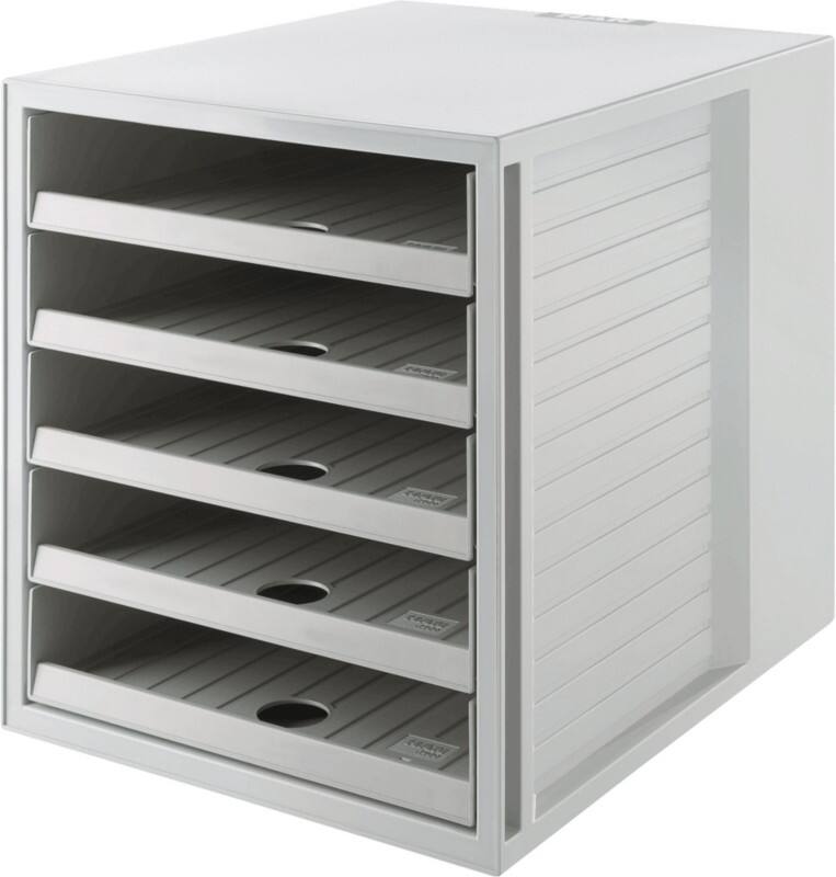 Module à tiroirs HAN Acier Gris 5 Tiroirs 27,5 x 33 x 32 cm C4