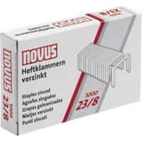 Agrafes Novus Novus Office 23/8 042-0040 Acier Argenté 1 000 Agrafes