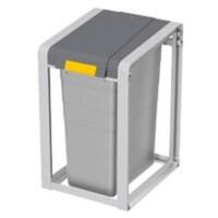 Poubelle Hailo ProfiLine Öko XL 38 L Gris Plastique